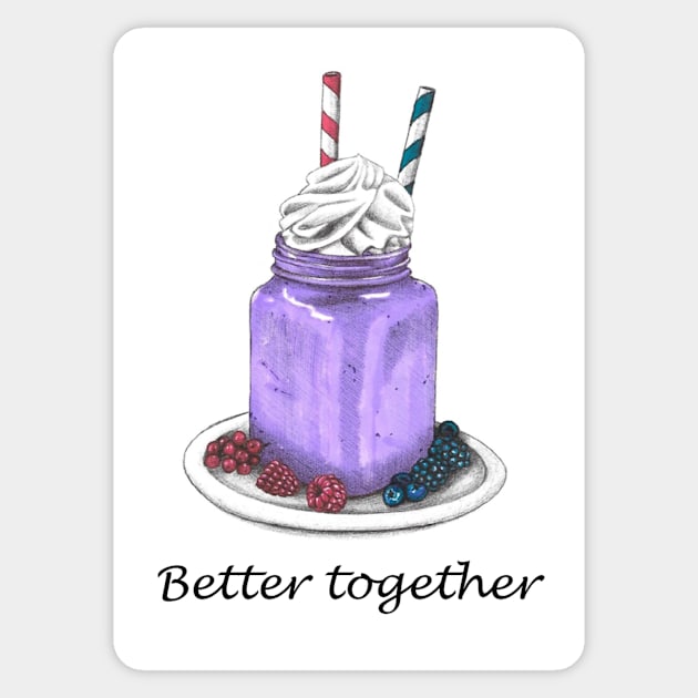 Better Together Sticker by FairytalesInBlk